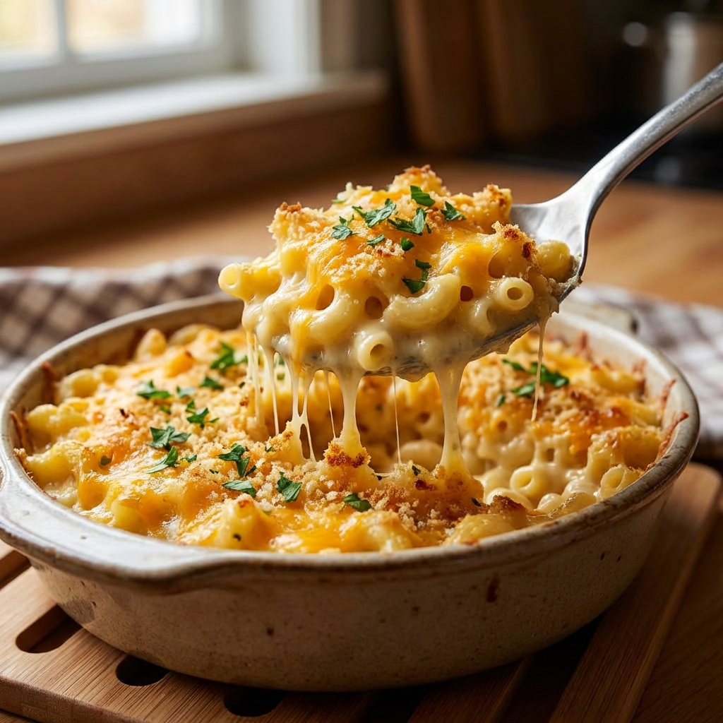 Homemade Baked Mac and Cheese